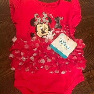 Minnie Mouse 1st birthday outfit 6-9 months Disney